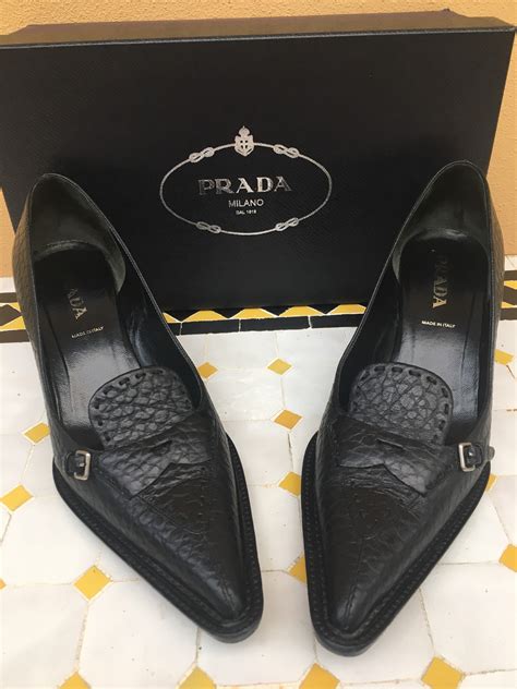 prada vintage shoes pumps|used prada loafers.